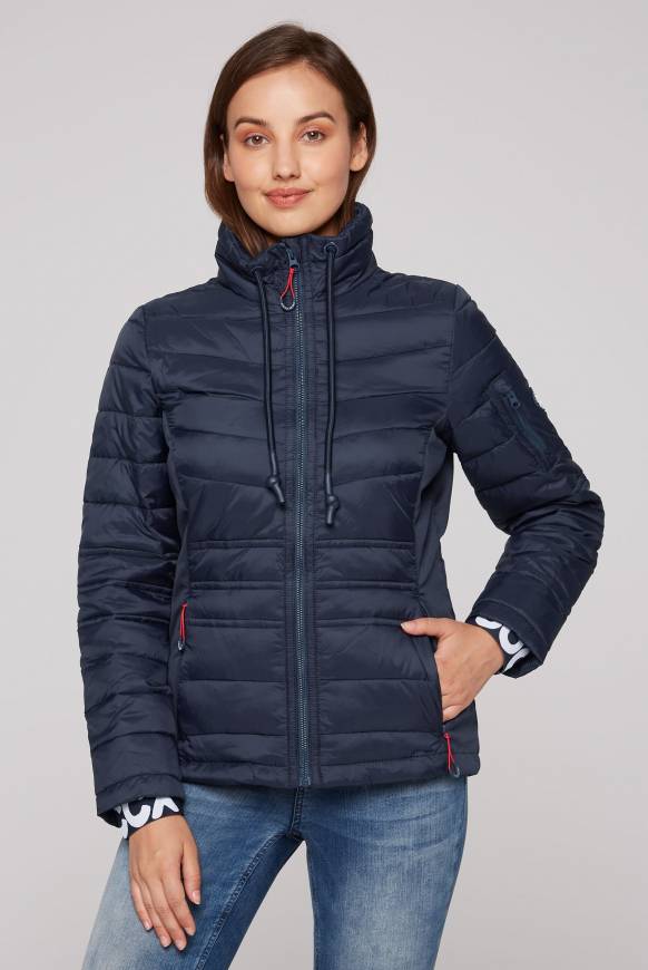Soccx Steppjacke im Ski-Design blue navy