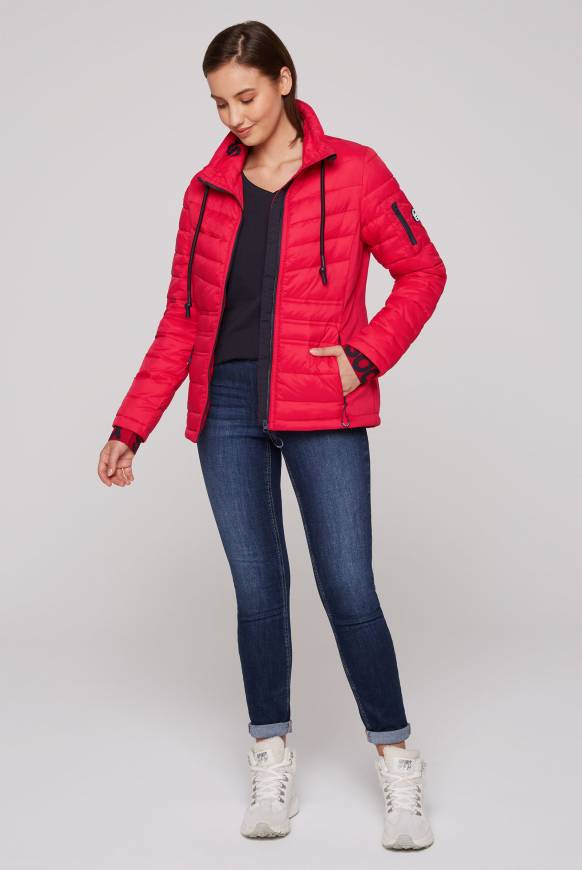 Soccx Steppjacke Im Ski-Design Clear Red