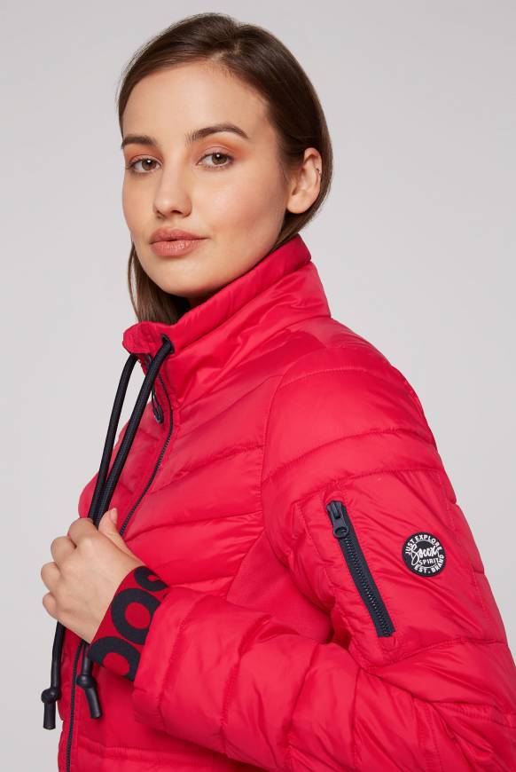 Soccx Steppjacke Im Ski-Design Clear Red