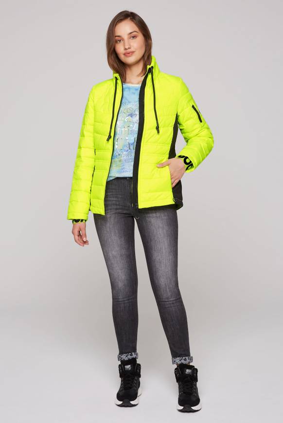 Soccx Steppjacke Im Ski-Design Yellow Lime