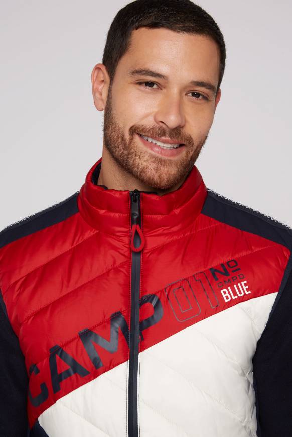 Soccx Steppweste Mit Colour-Blocking Flight Red