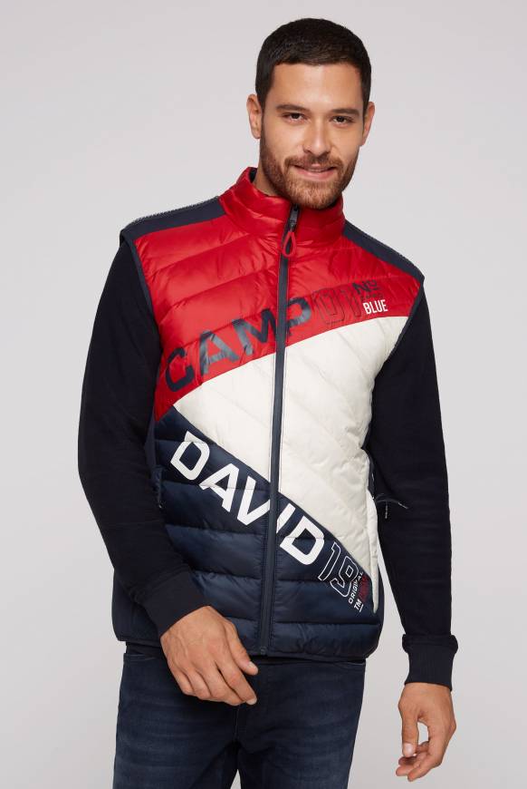 Soccx Steppweste mit Colour-Blocking flight red