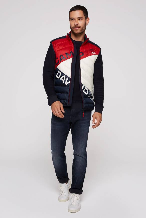 Soccx Steppweste Mit Colour-Blocking Flight Red