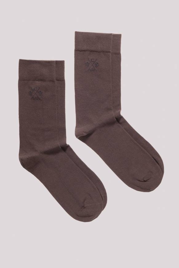 Soccx Strümpfe 2er-Set Brown / Brown 39