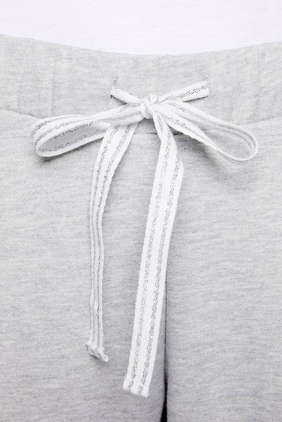 Soccx Sweathose Mit Glitter Print Grey Melange XXL