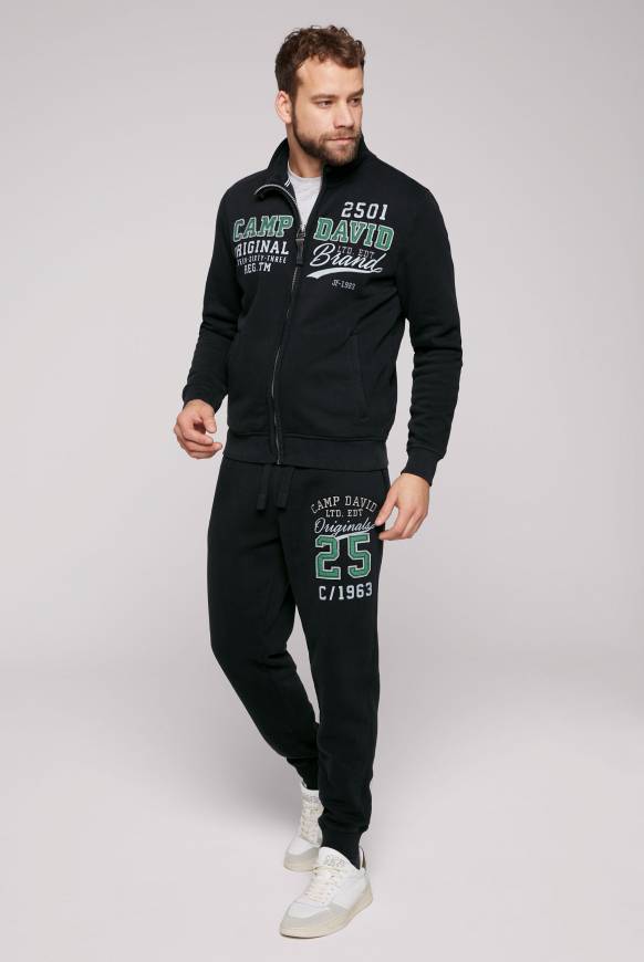 Soccx Sweatjacke Mit Artwork Im Retro-Style Black