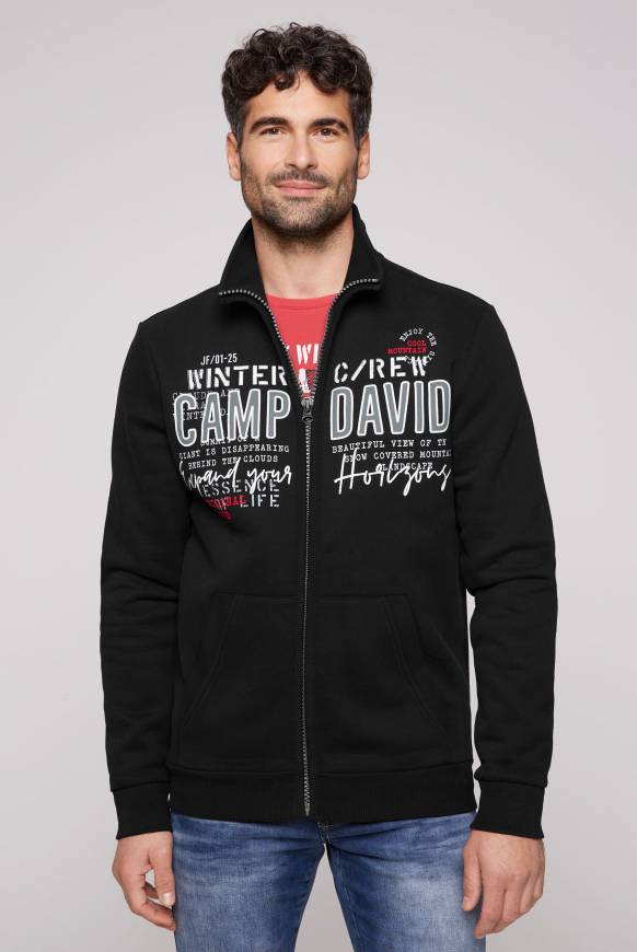 Soccx Sweatjacke mit Logo Artwork black