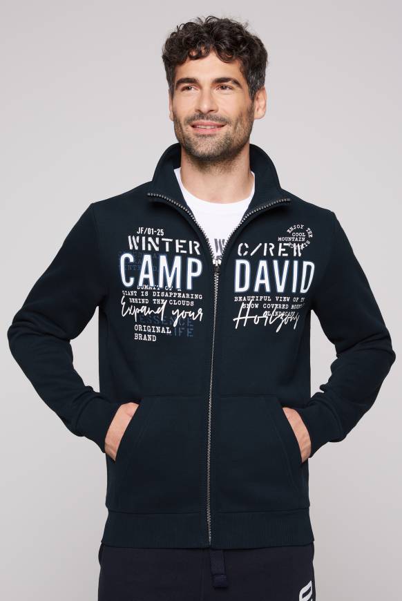 Soccx Sweatjacke mit Logo Artwork blue navy