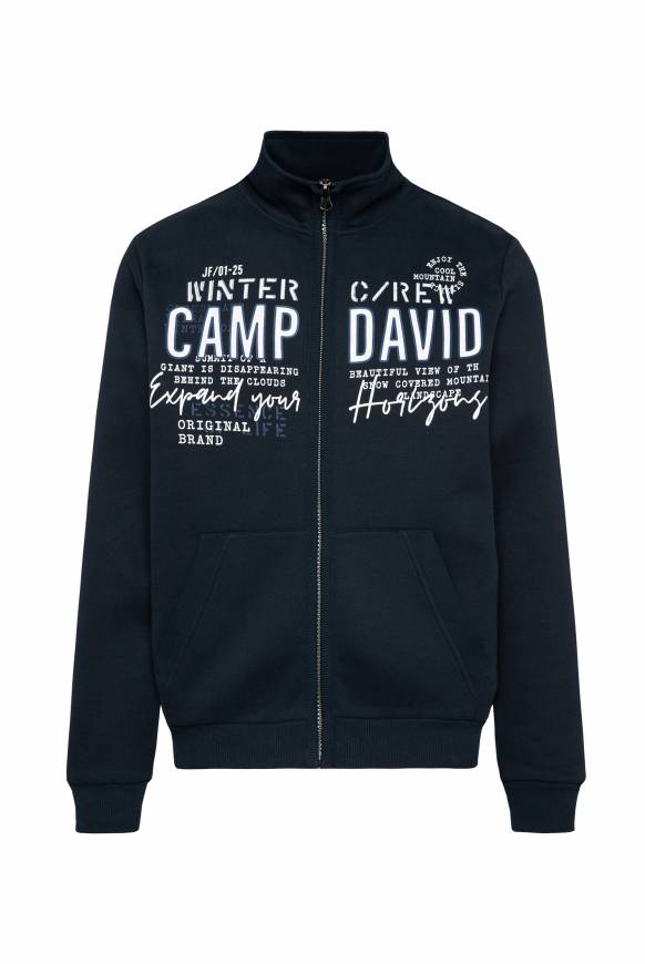 Soccx Sweatjacke Mit Logo Artwork Blue Navy