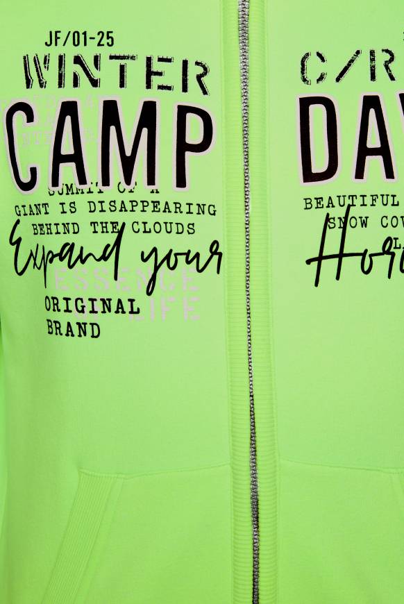 Soccx Sweatjacke Mit Logo Artwork Neon Green