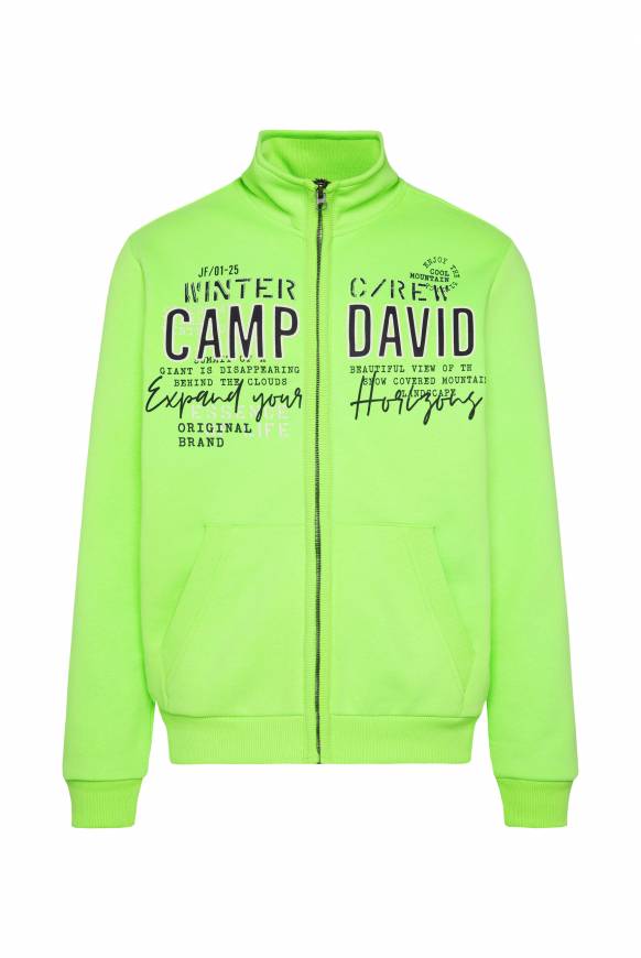 Soccx Sweatjacke Mit Logo Artwork Neon Green
