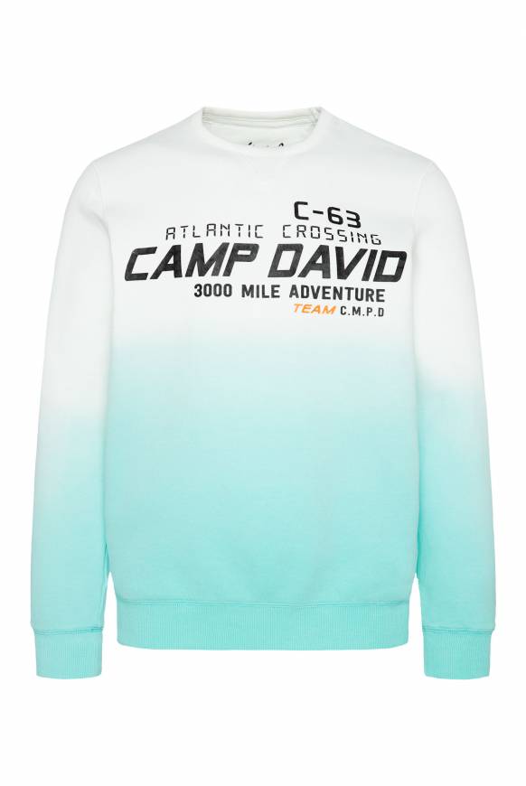 Soccx Sweatshirt Dip Dye Mit Puff-Print Ivory