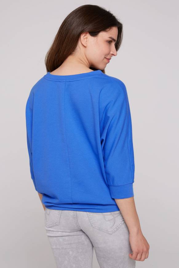 Soccx Sweatshirt Kurzarm Mit Artwork Deep Sky M