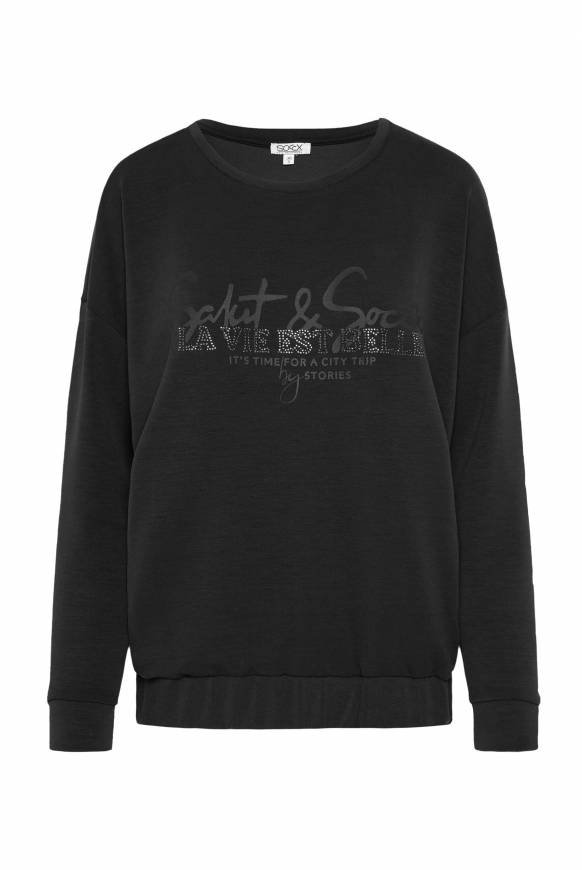 Soccx Sweatshirt Mit Gummizugsaum Black