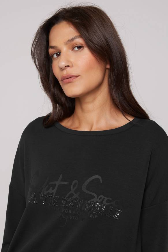 Soccx Sweatshirt Mit Gummizugsaum Black