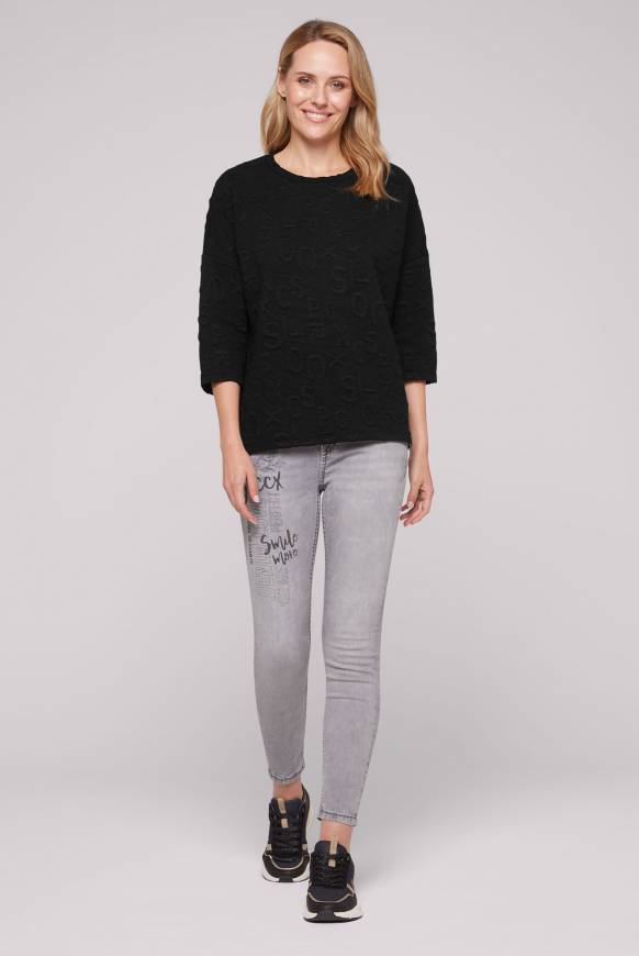 Soccx Sweatshirt Mit Intarsia-Artwork Black