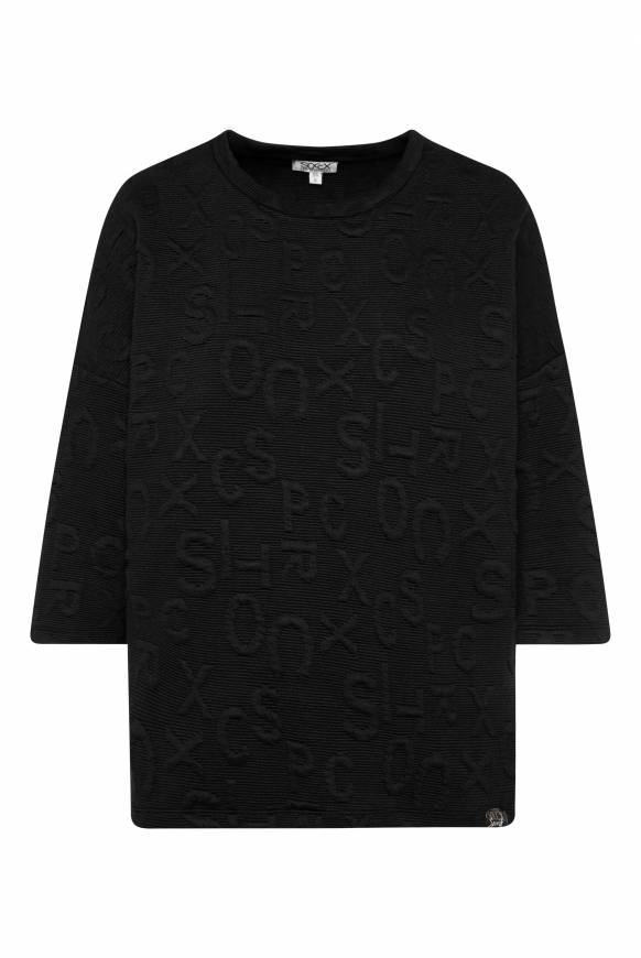 Soccx Sweatshirt Mit Intarsia-Artwork Black