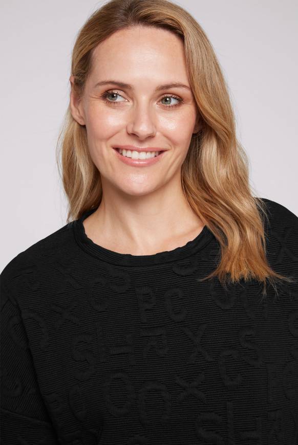 Soccx Sweatshirt Mit Intarsia-Artwork Black