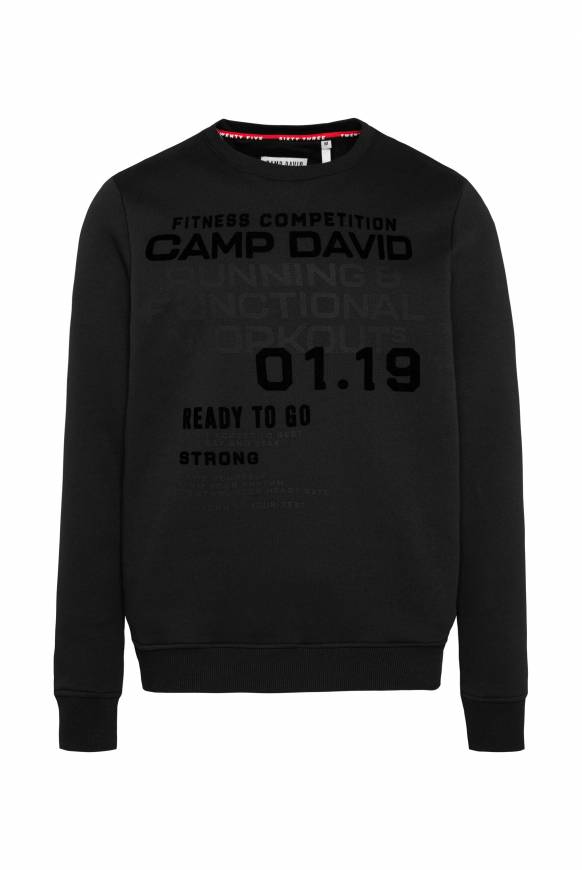 Soccx Sweatshirt Mit Label Prints Black
