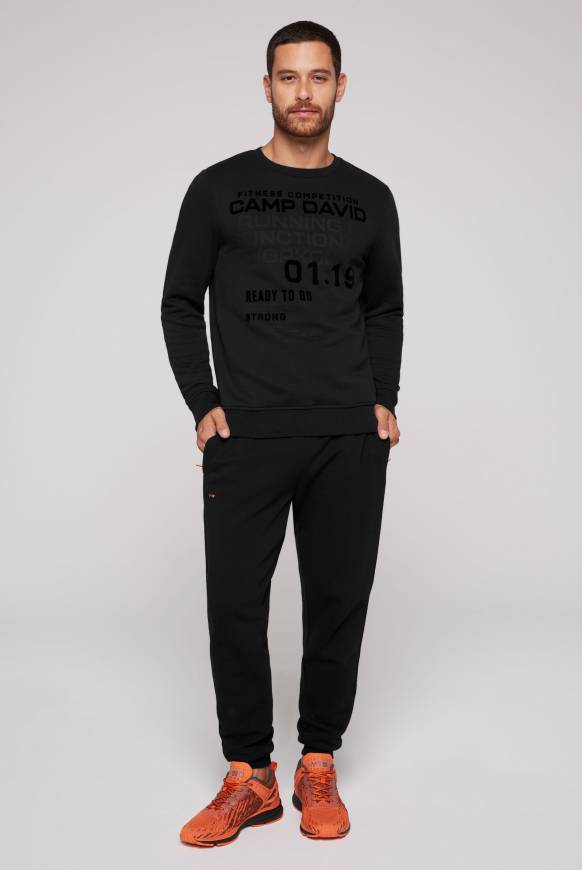 Soccx Sweatshirt Mit Label Prints Black