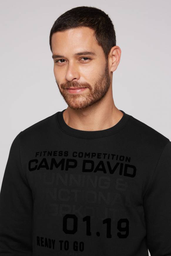 Soccx Sweatshirt Mit Label Prints Black