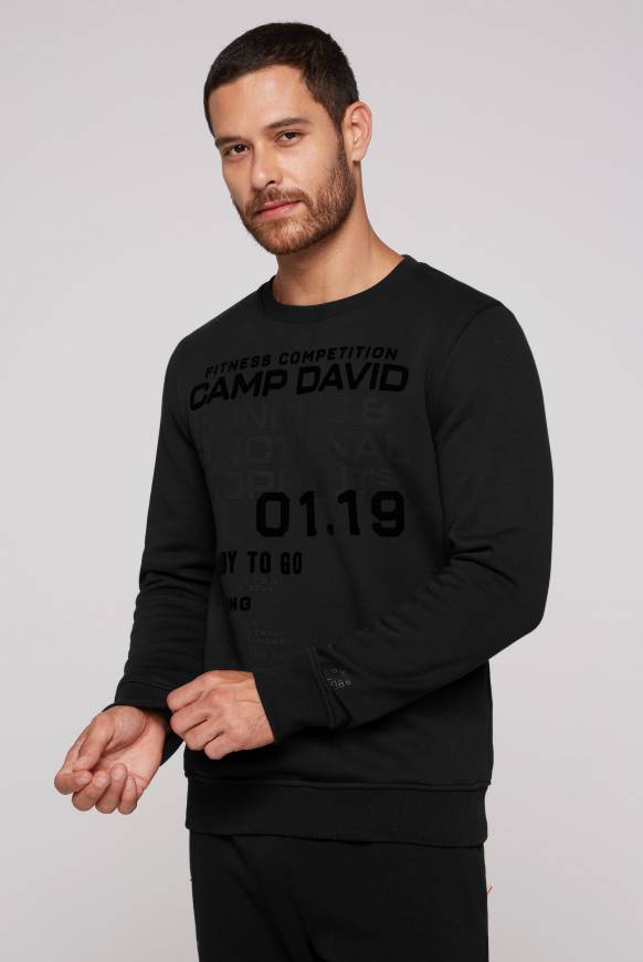 Soccx Sweatshirt mit Label Prints black