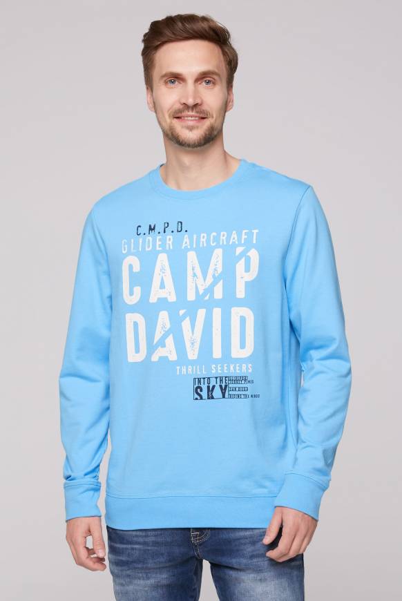 Soccx Sweatshirt mit Logo Print aqua