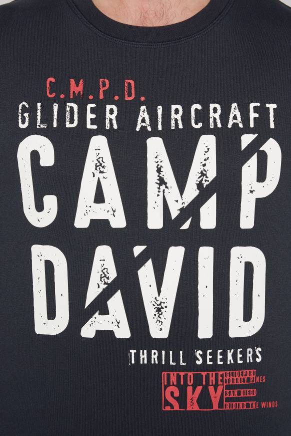 Soccx Sweatshirt Mit Logo Print Classic Navy S