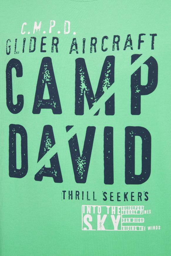 Soccx Sweatshirt Mit Logo Print Regatta Green