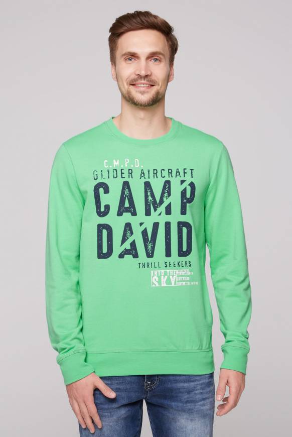 Soccx Sweatshirt mit Logo Print regatta green