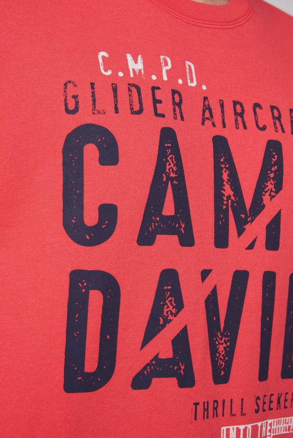 Soccx Sweatshirt Mit Logo Print Skipper Red