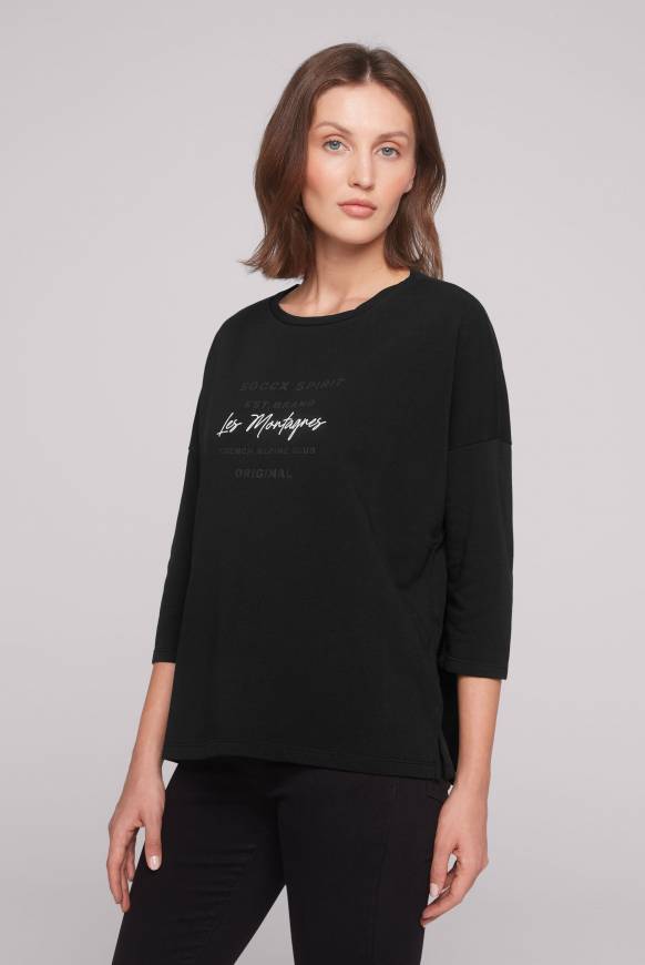 Soccx Sweatshirt mit tonigen Rubber Prints black