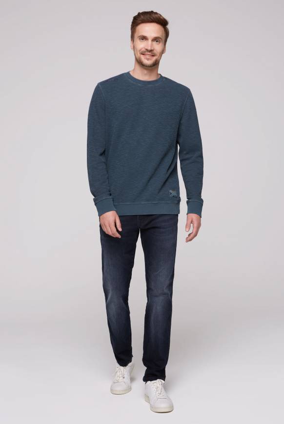 Soccx Sweatshirt Mit Used-Waschung Blue Navy