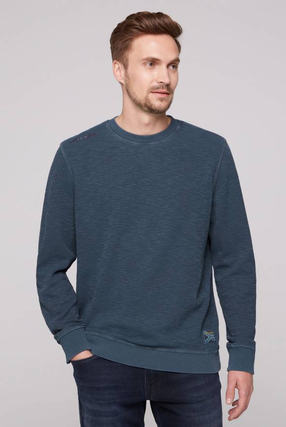 Soccx Sweatshirt mit Used-Waschung blue navy