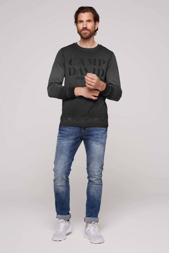 Soccx Sweatshirt Mit Vintage Print Black