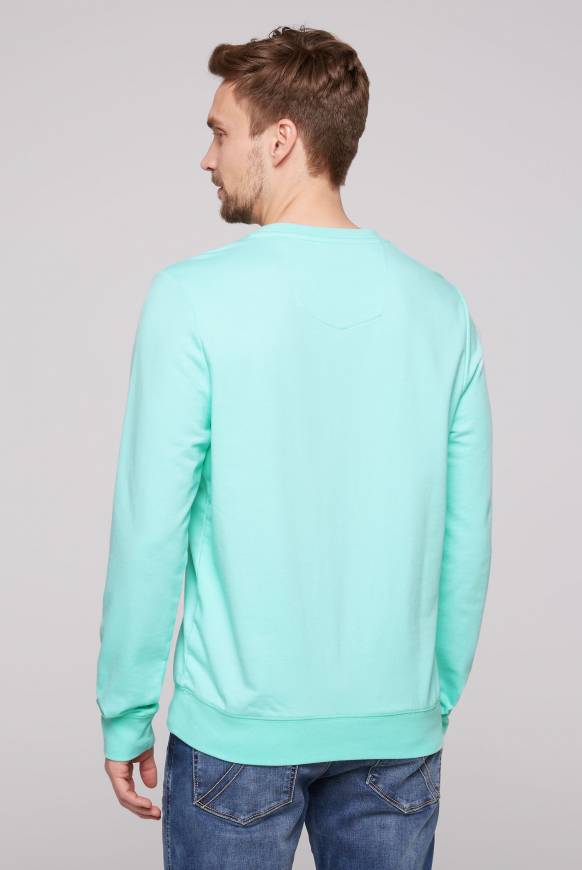 Soccx Sweatshirt Mit Wording Print Aqua Green