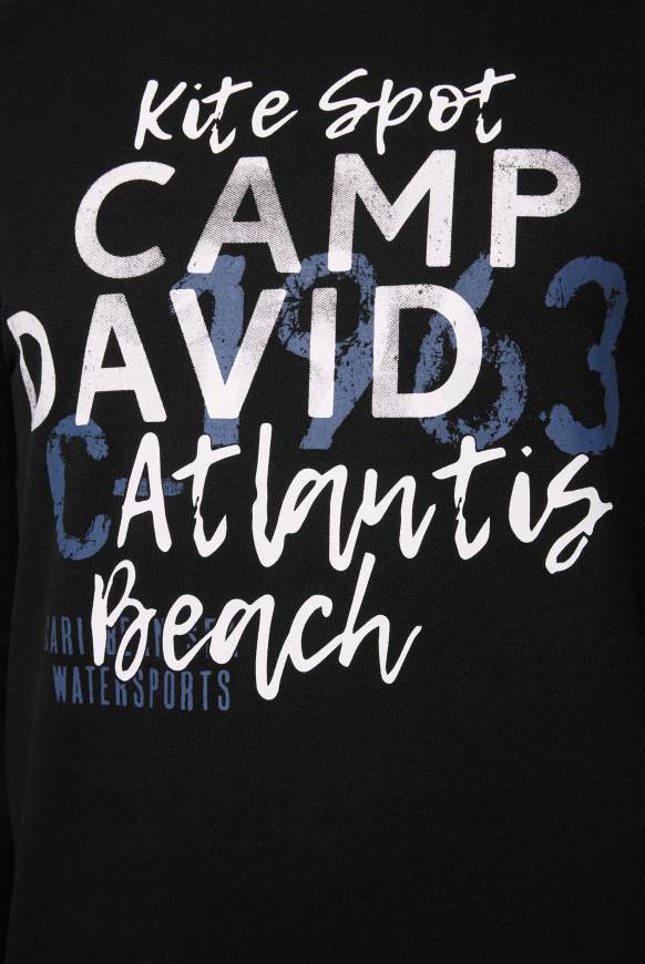 Soccx Sweatshirt Mit Wording Print Black L