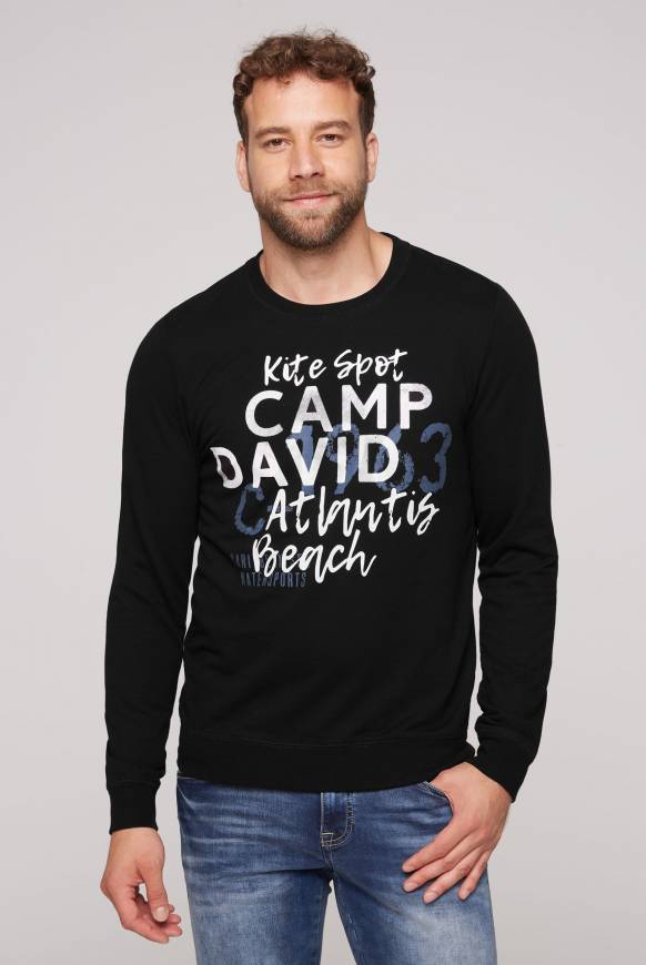 Soccx Sweatshirt mit Wording Print black L
