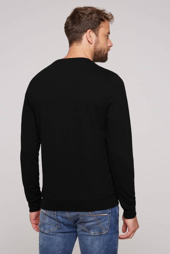 Soccx Sweatshirt Mit Wording Print Black L