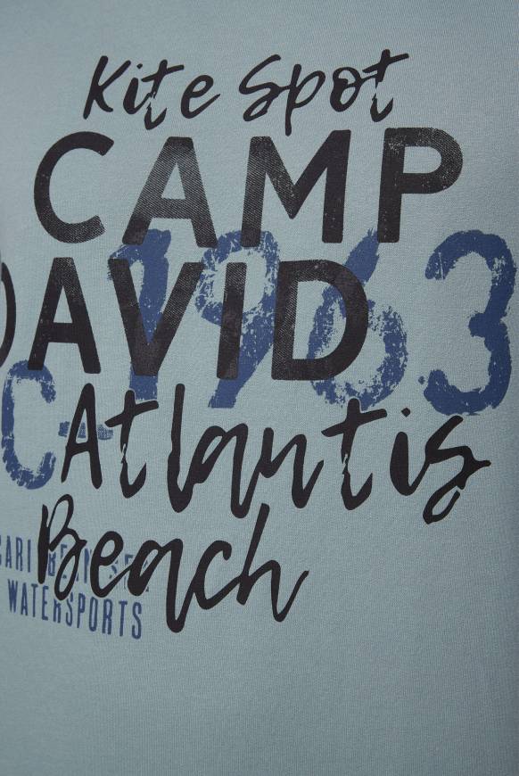 Soccx Sweatshirt Mit Wording Print Grey Green