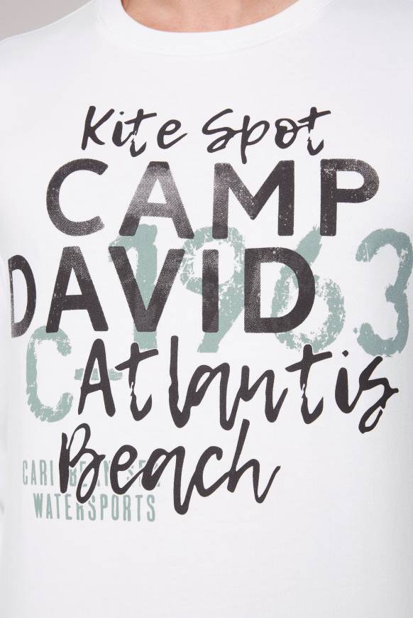 Soccx Sweatshirt Mit Wording Print Opticwhite