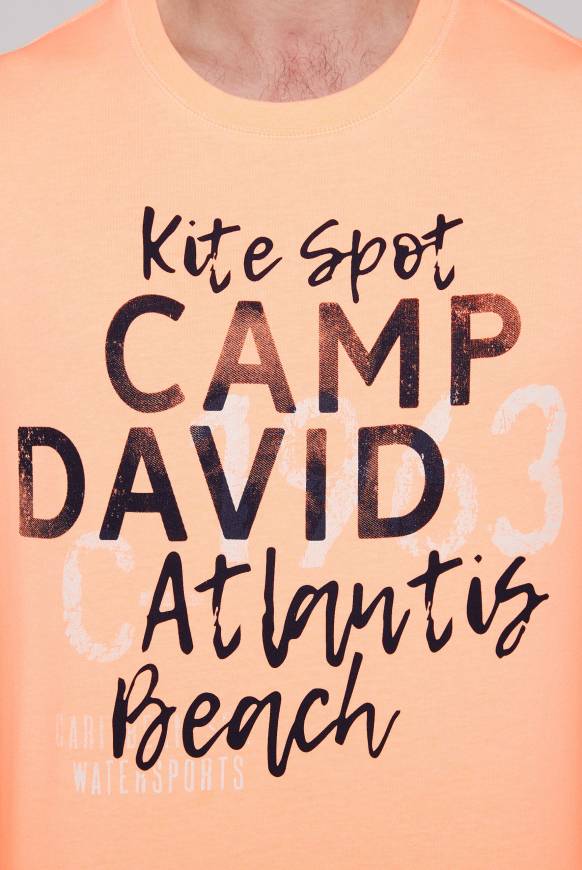 Soccx Sweatshirt Mit Wording Print Speed Orange