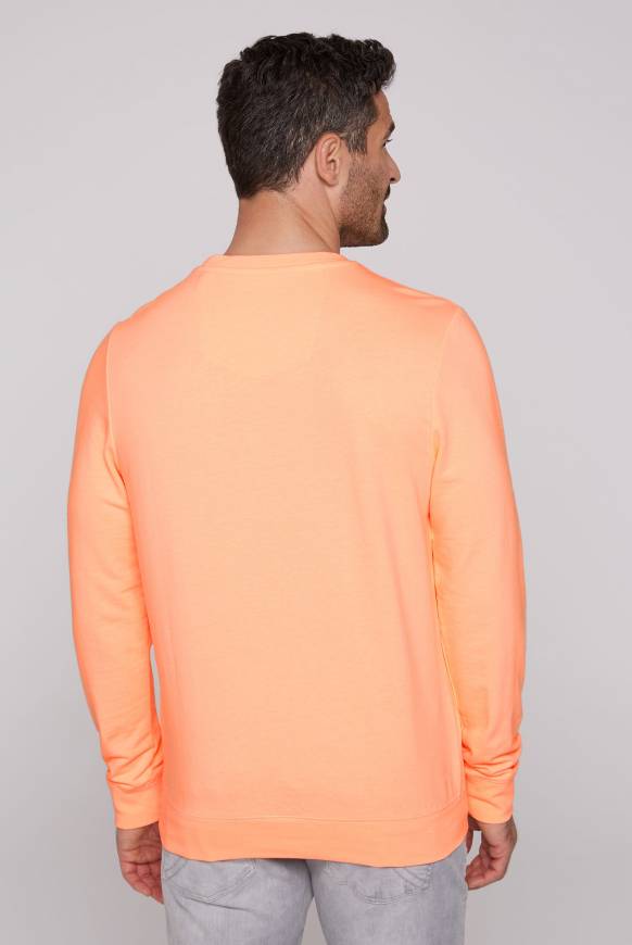 Soccx Sweatshirt Mit Wording Print Speed Orange