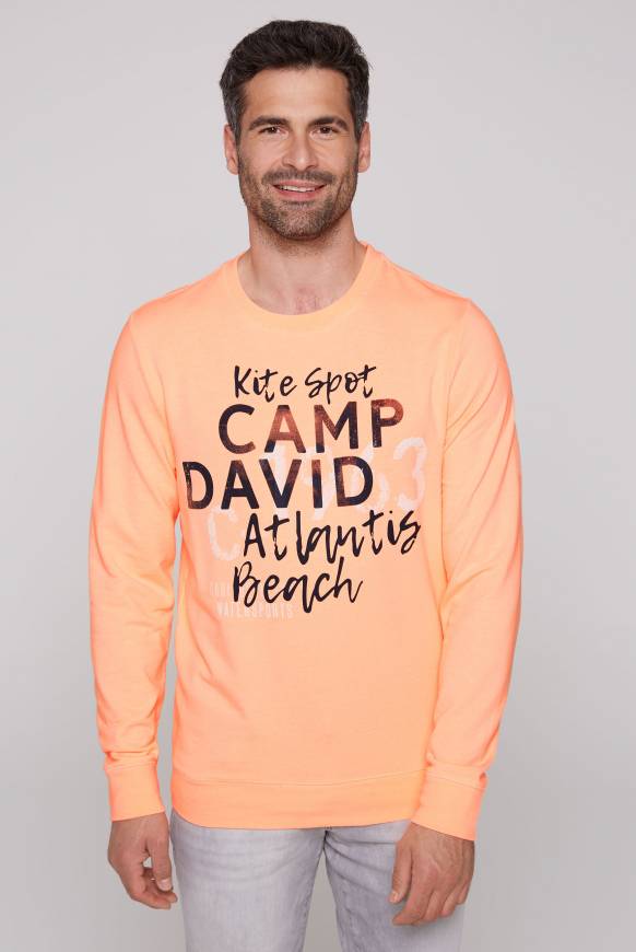 Soccx Sweatshirt mit Wording Print speed orange