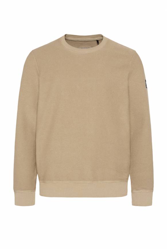 Soccx Sweatshirt Reversed Mit Patch-Print Tan