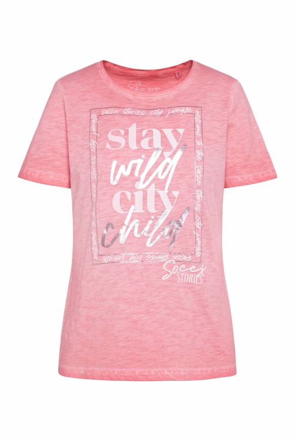 Soccx T-Shirt Mit Folienprint Sunrise