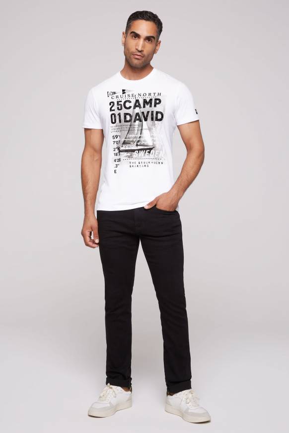 Soccx T-Shirt Mit Photoprint Opticwhite