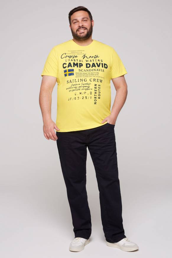 Soccx T-Shirt Mit Print Artwork Light Lime