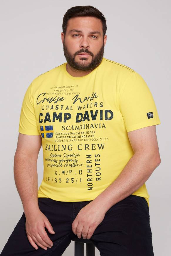 Soccx T-Shirt mit Print Artwork light lime