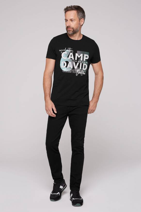 Soccx T-Shirt Mit Rubber Print Black M